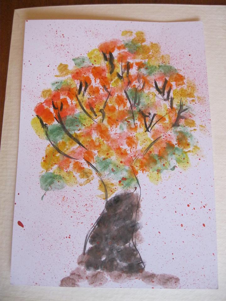 "Осеннее дерево", работа Парыгиной Кристины